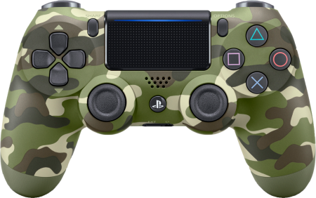 Геймпад DualShock 4 для PS4 беспроводной Green Cammo (камуфляжный) фото в интернет-магазине In Play